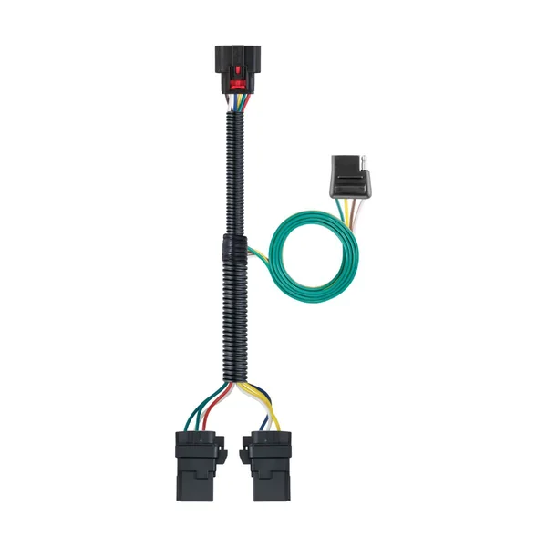 4-Pin Trailer Light Long-Lead Multi-Branch Corrugated-Conduit Harness