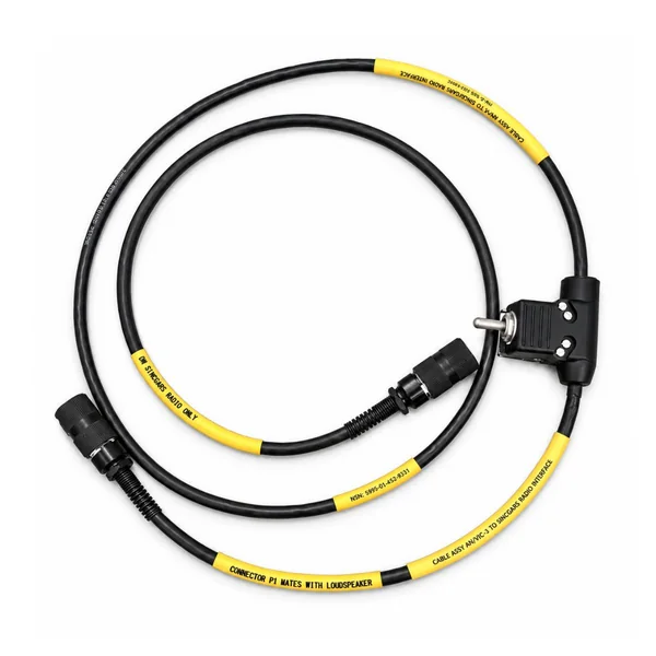 PTT Switch Dual Circular Connectors Communication Harness