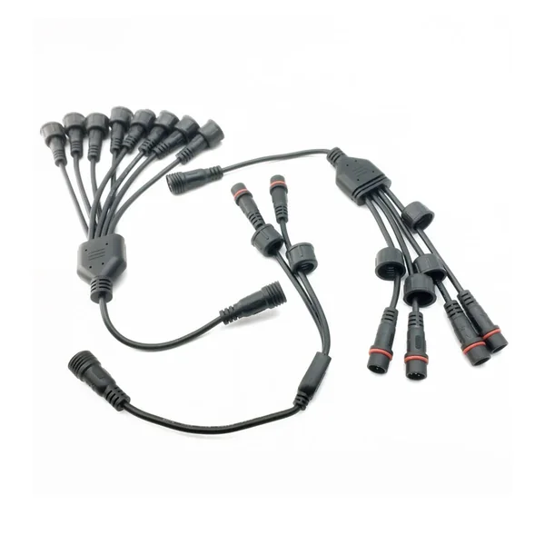 RGBW Lighting Multi-Way Circular Plug Branch Harness