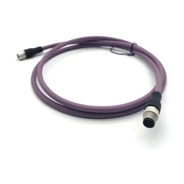 M12 5-Pin Double-Ended Bus Cable