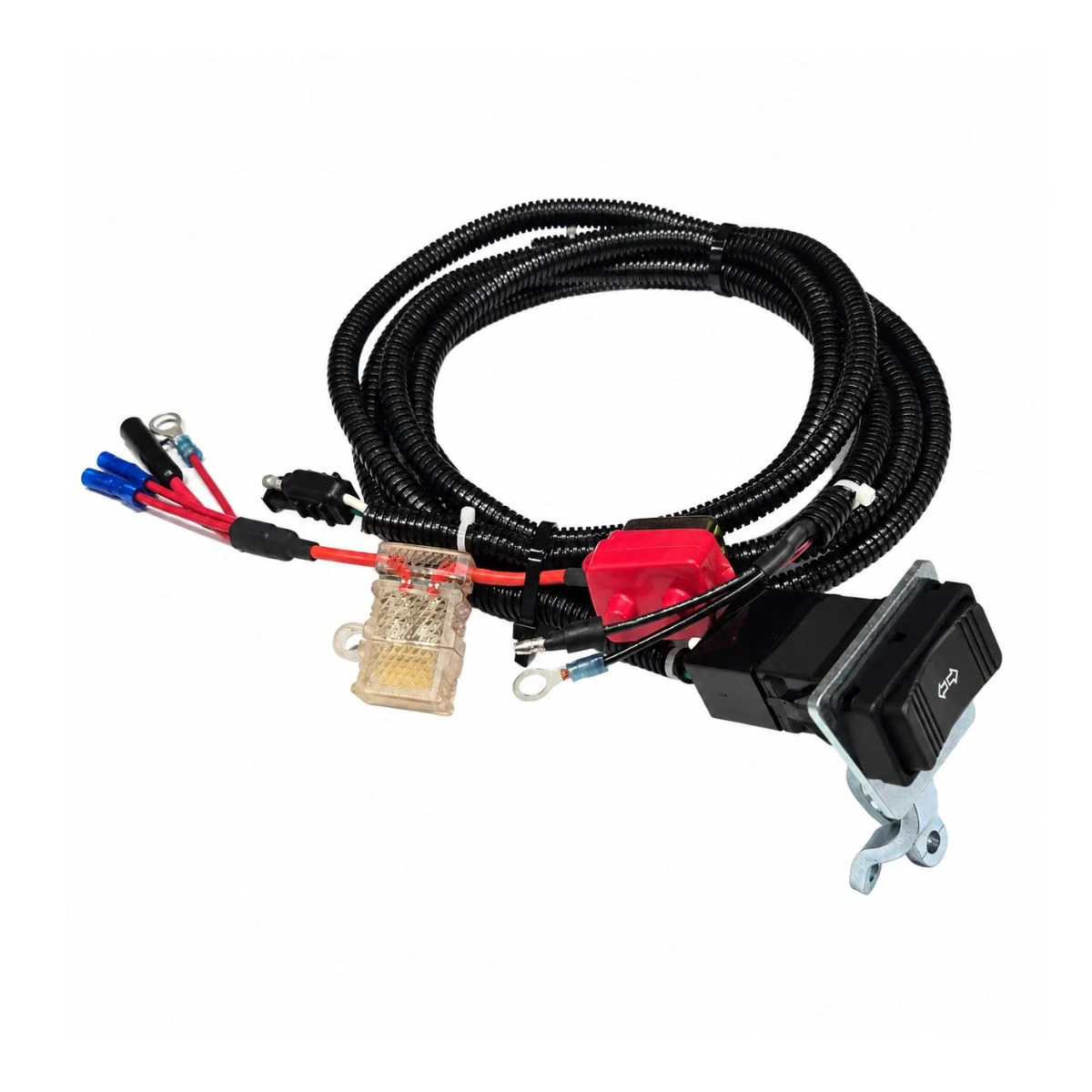 Construction close-up of Rocker Switch with Relay Fuse Holder Harness