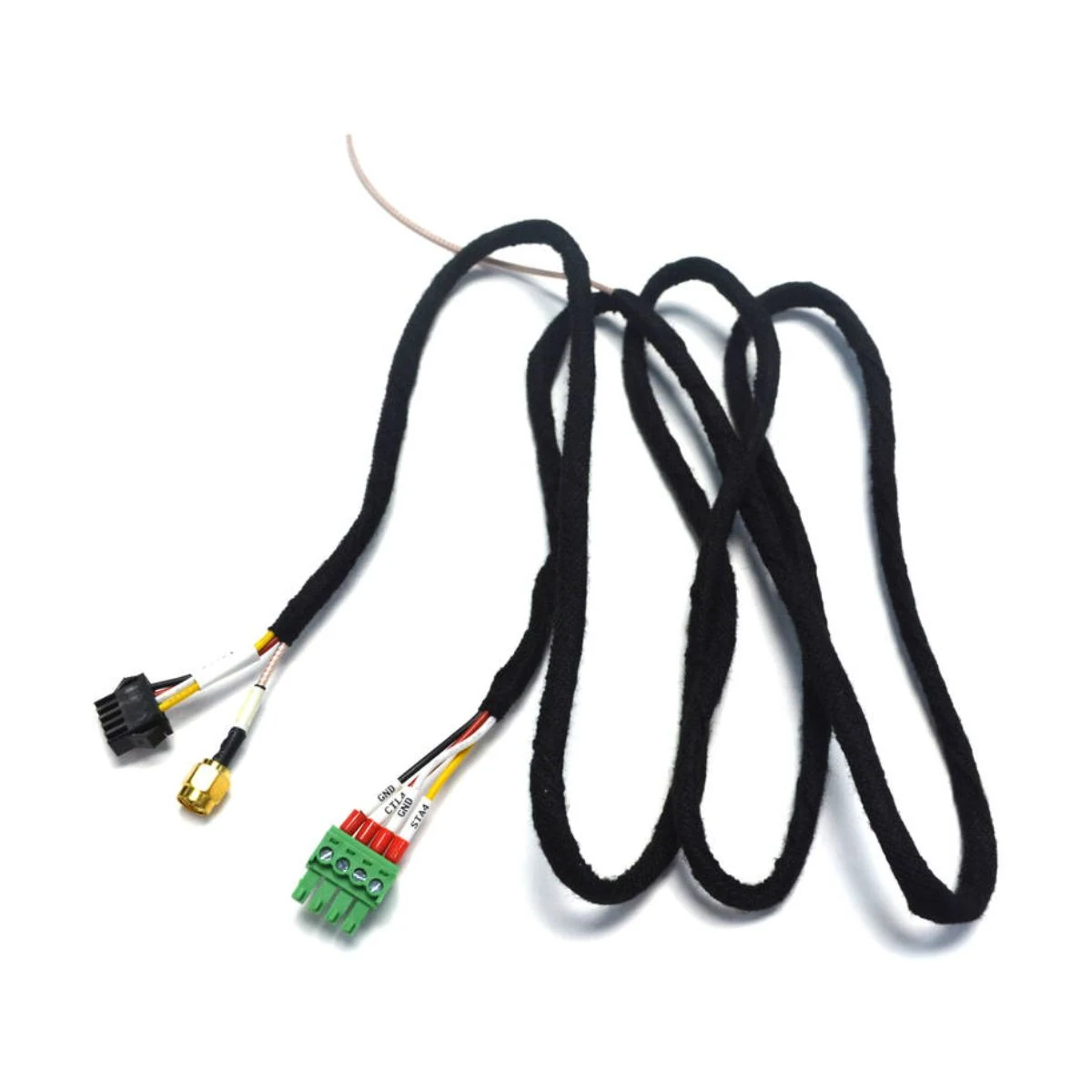 Construction close-up of 3.81mm Terminal Block Multi-Port Branch Harness
