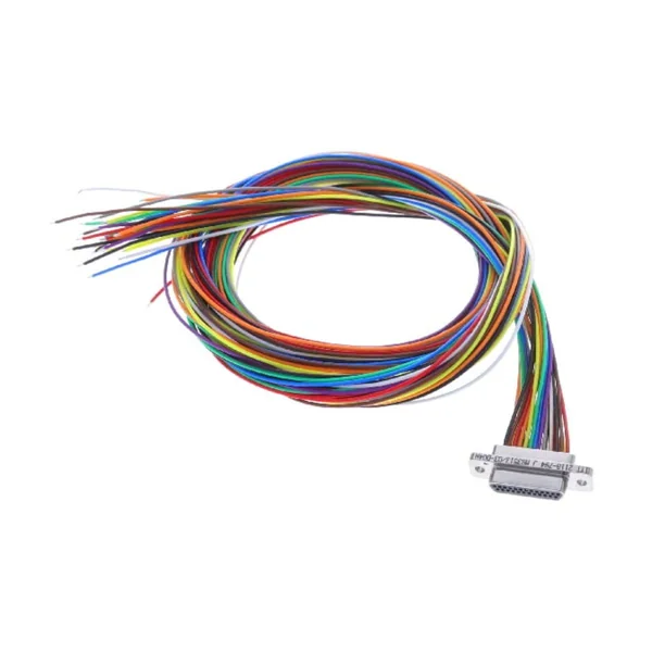 Cable-tied Micro-D pigtail harness