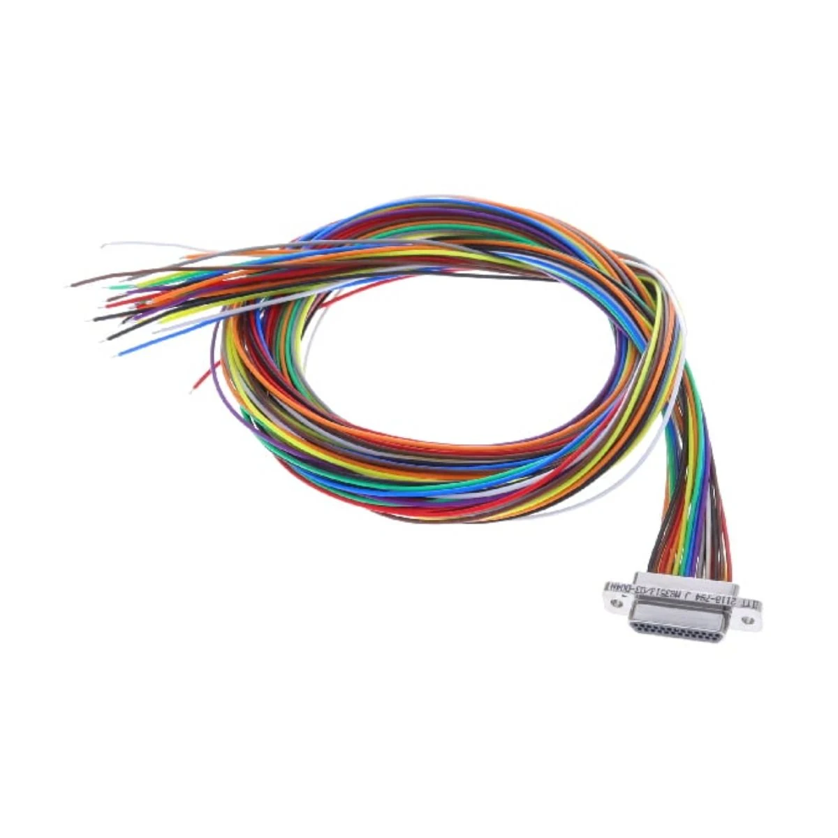 Cable-tied Micro-D pigtail harness