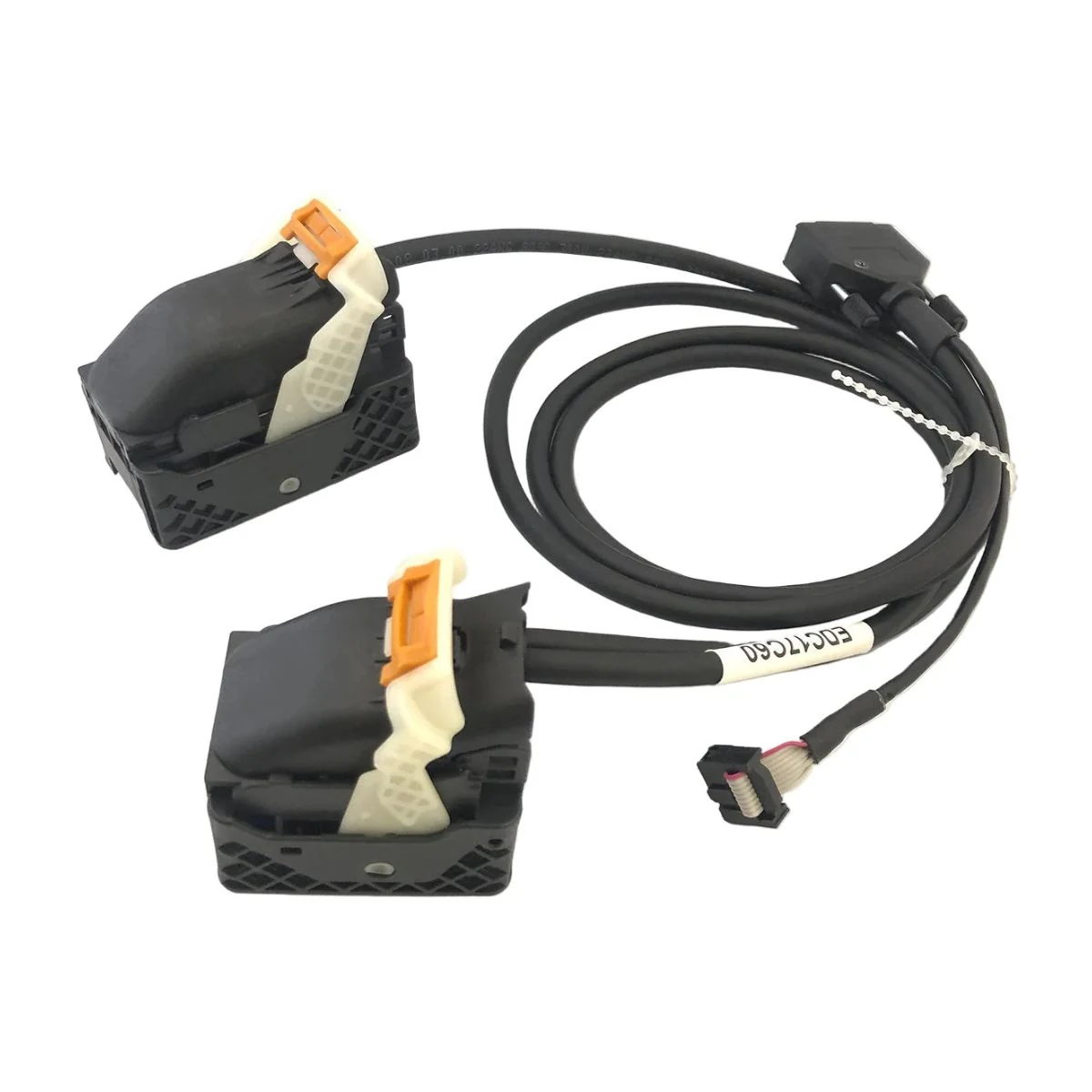 Construction close-up of EDC17C60 ECU Latching Dual Plugs Harness