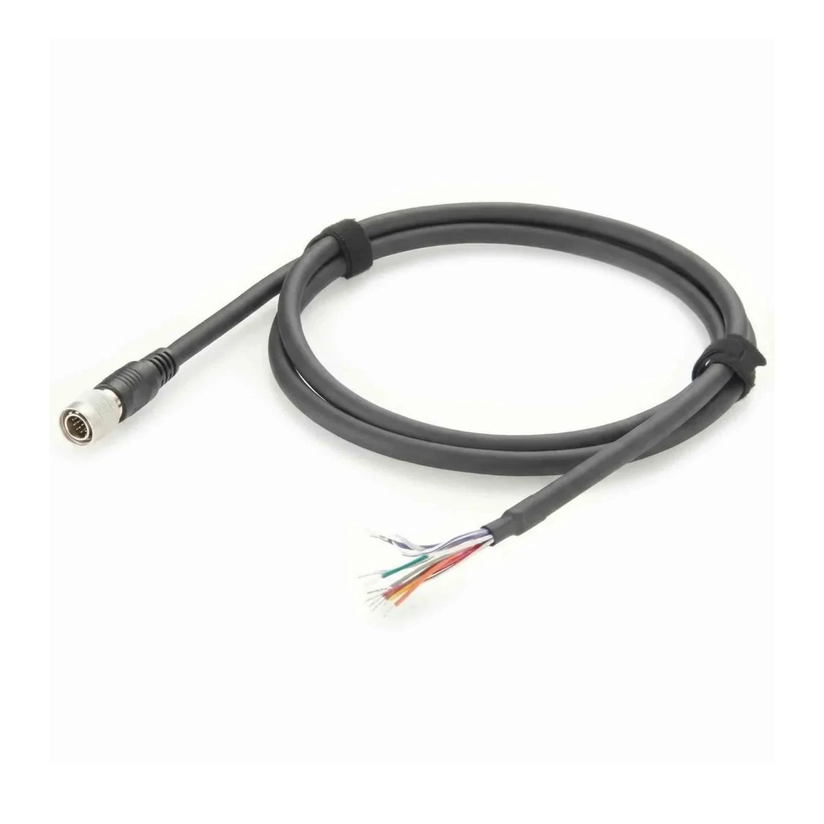 Multi-core cable with a prepared jacket transition and exposed conductors