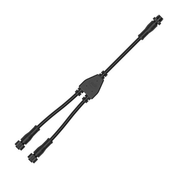2-Pin Circular Connector Overmolded Y-Branch Harness