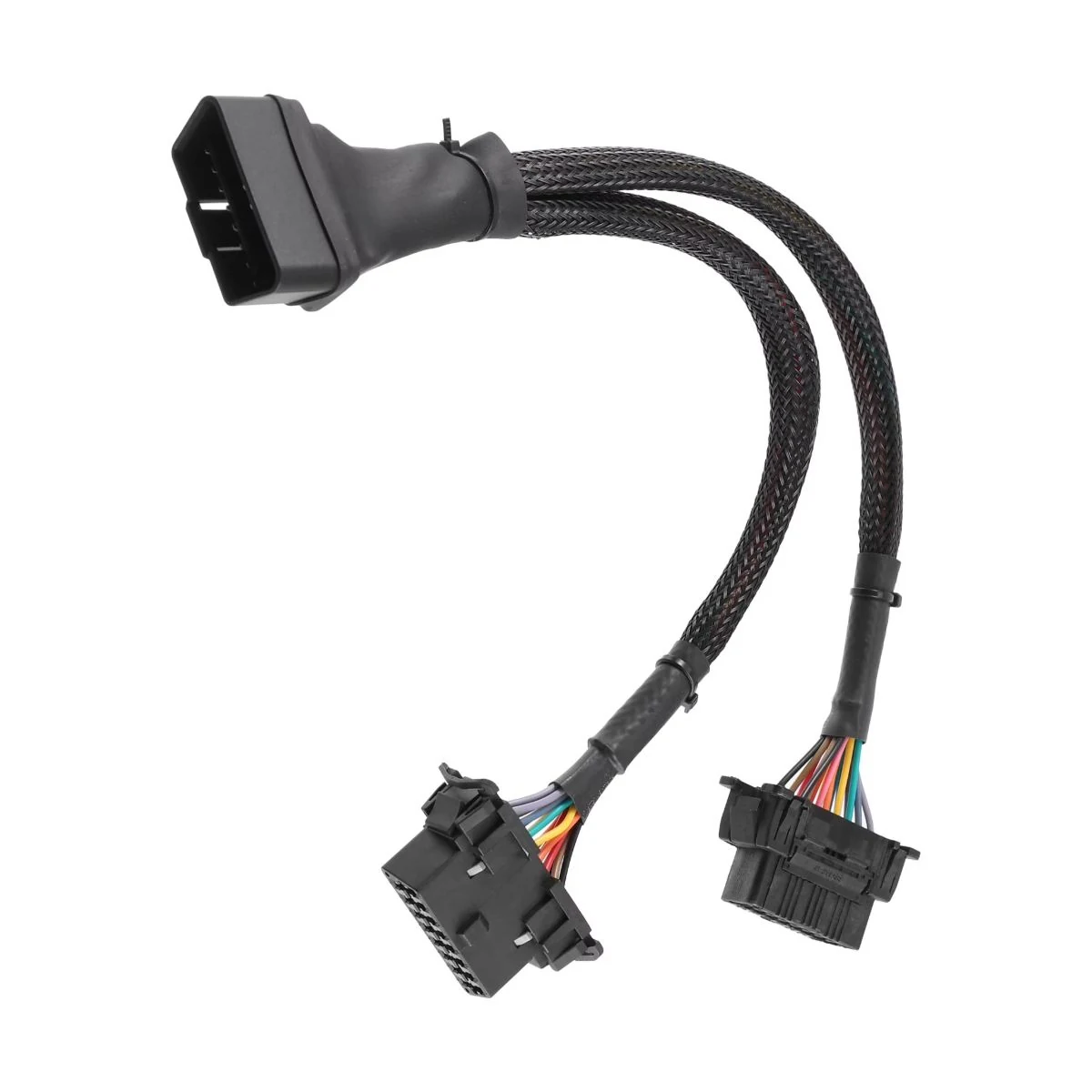 Construction close-up of OBD-II Multi-Connector Adapter Harness