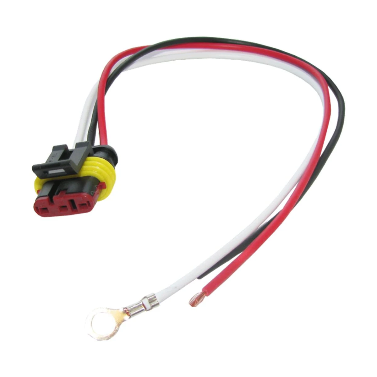 3-Position Plug to Ground Ring Terminal Pigtail