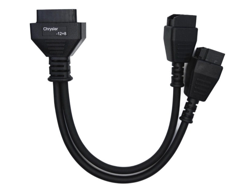 Autel Chrysler 12+8 Black Square Adapter