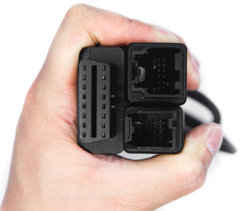 Autel Chrysler 12+8 Black Square Adapter
