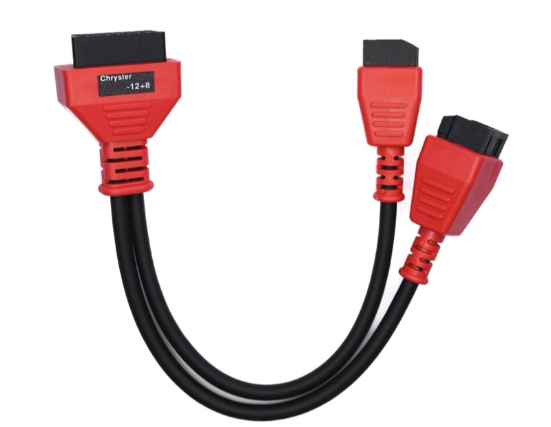 Autel Chrysler 12+8 Red Square Adapter